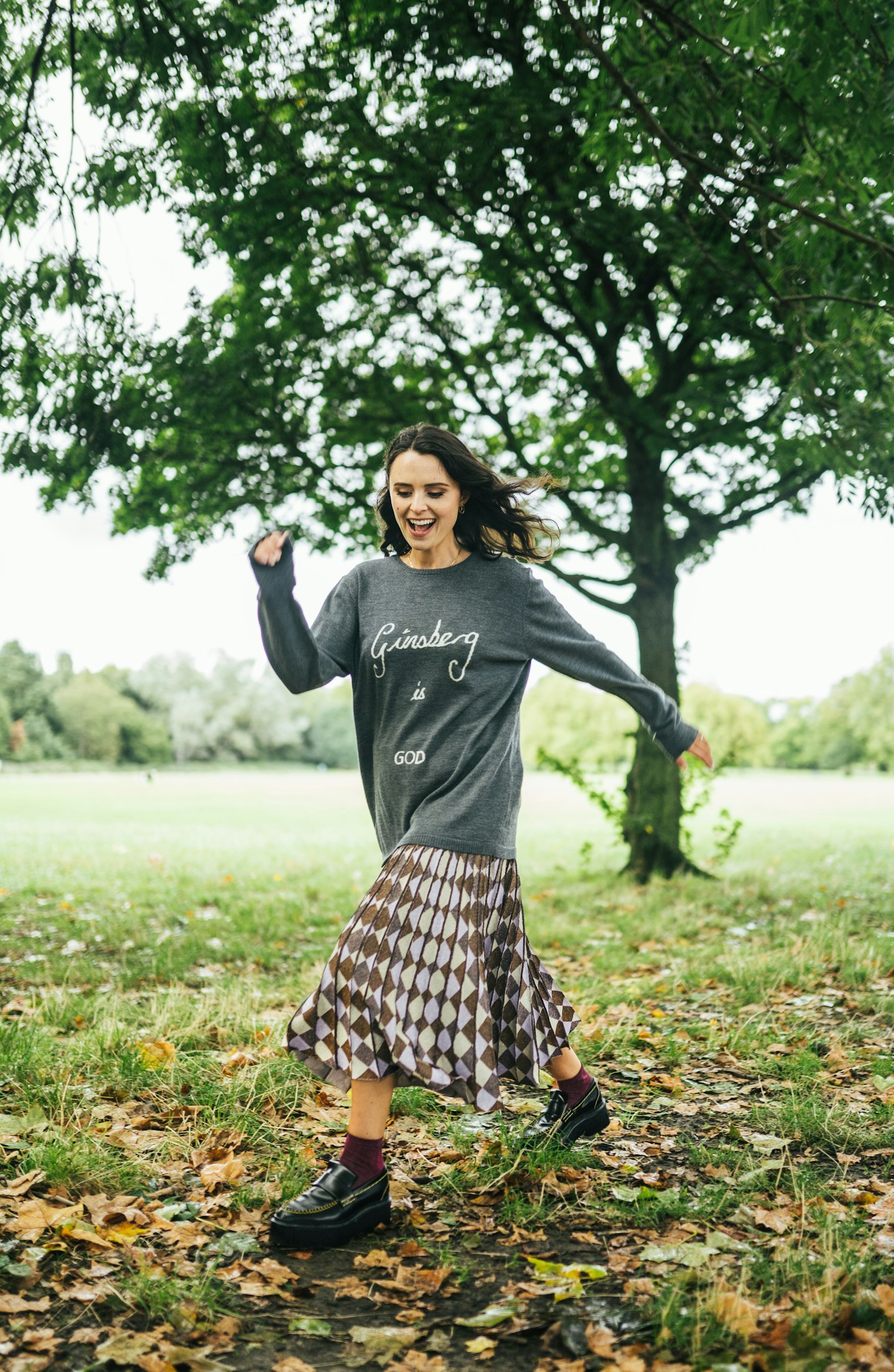 venetia la manna in a bella freud jumper