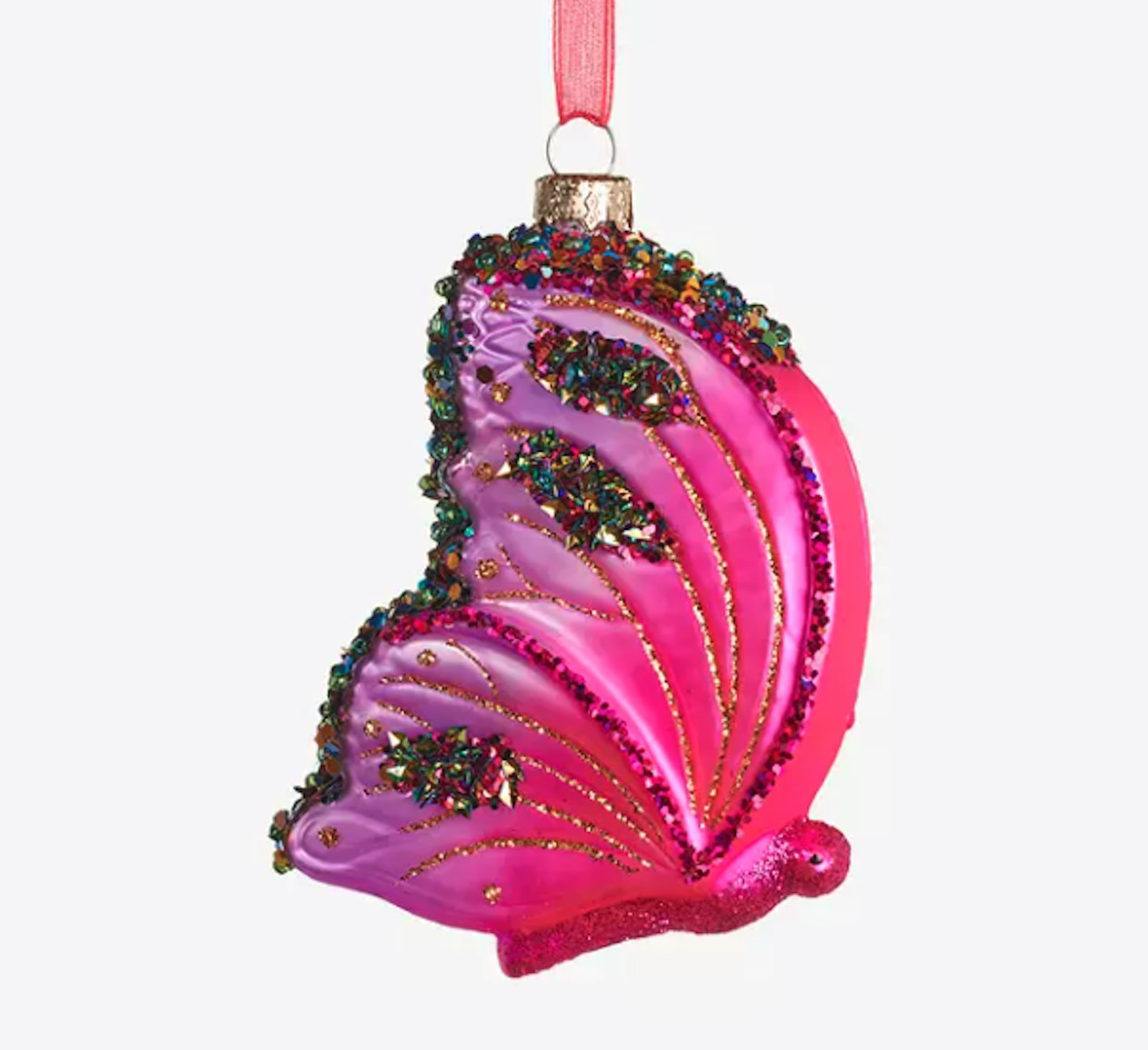 John Lewis & Partners Gemstone Forest Ombre Butterfly Bauble