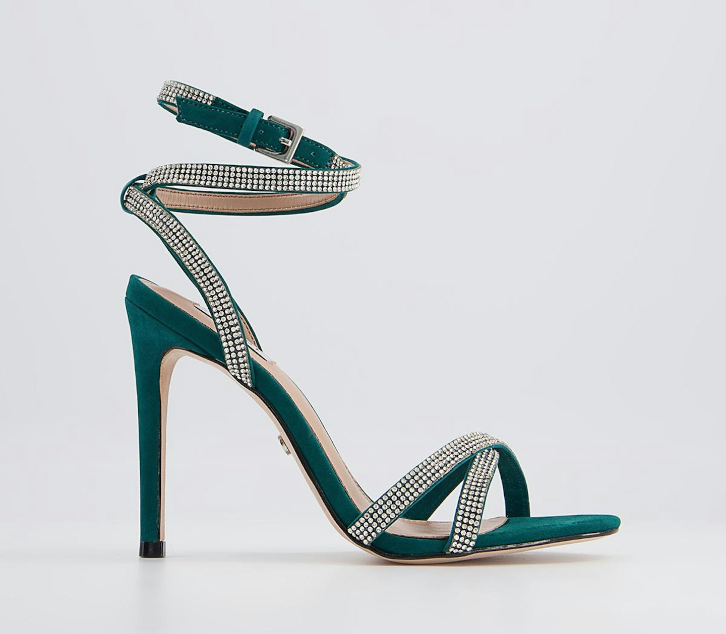 Office Emerald Diamonte Heels