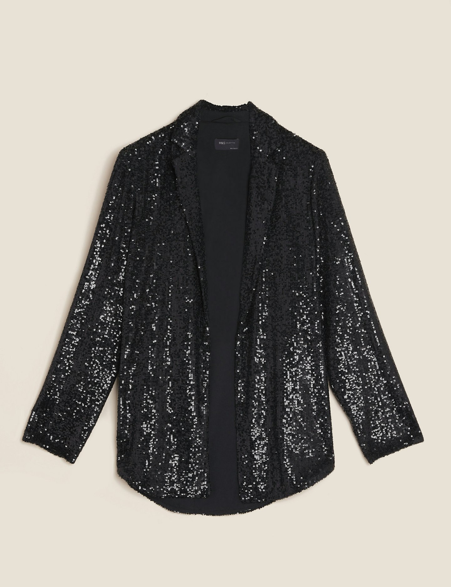 M&S, Straight-Fit Sequin Blazer, £69