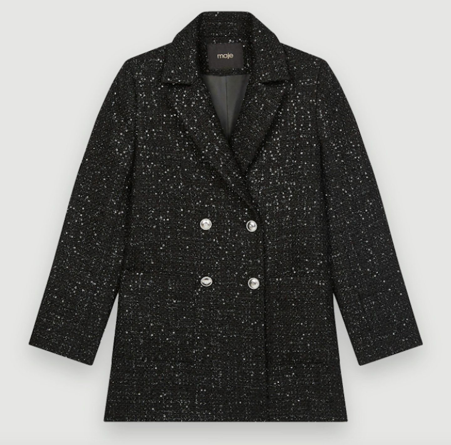 Maje, Straight Double-Breasted Jacket, £379