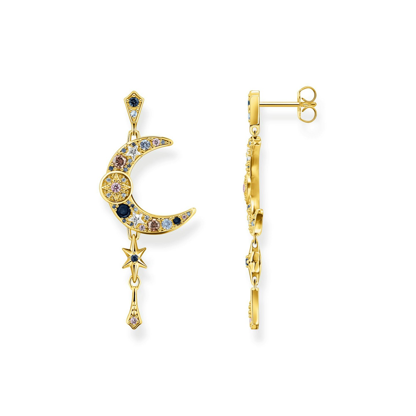 Royalty Moon Earrings, £298