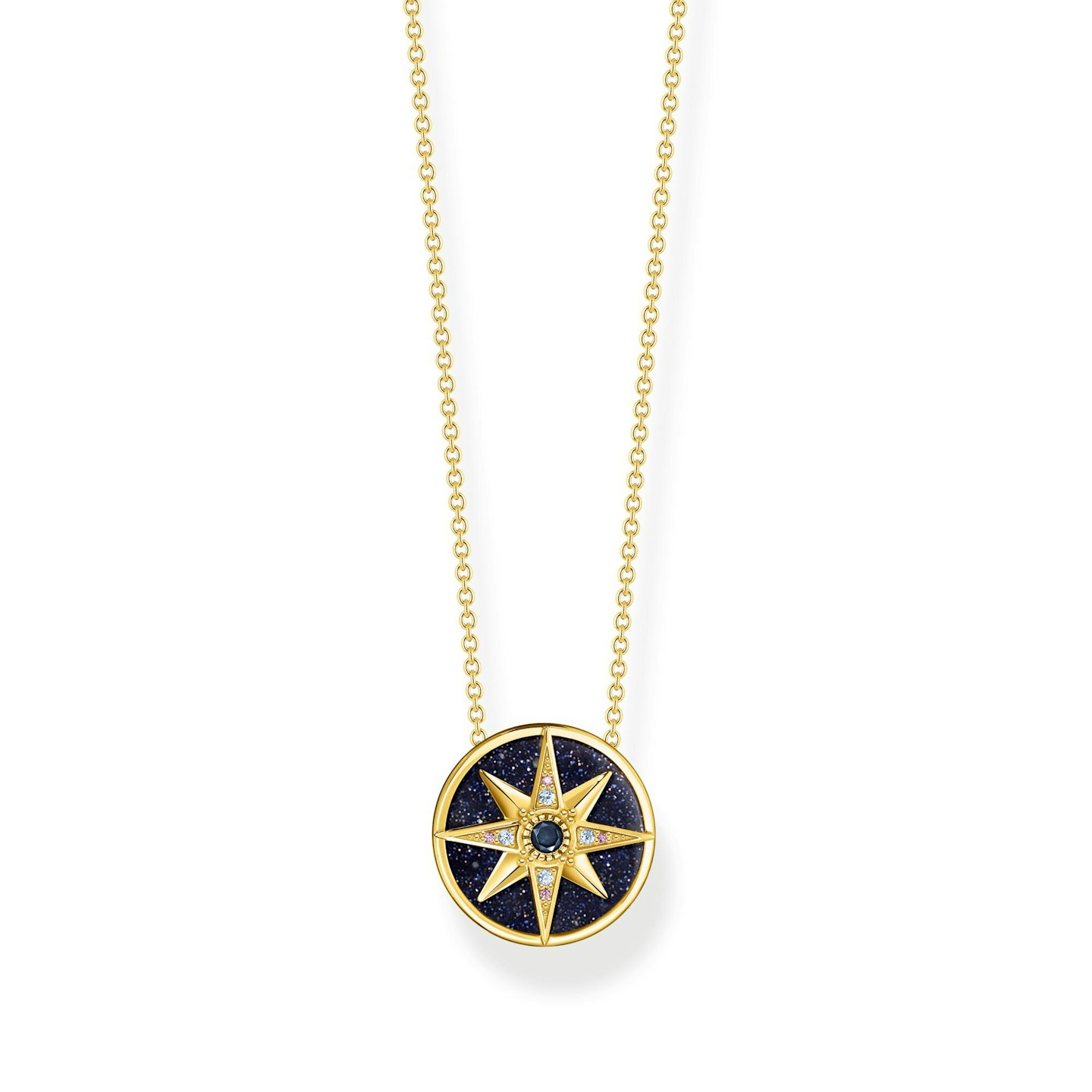 Star Necklace with Gold Stones, £198