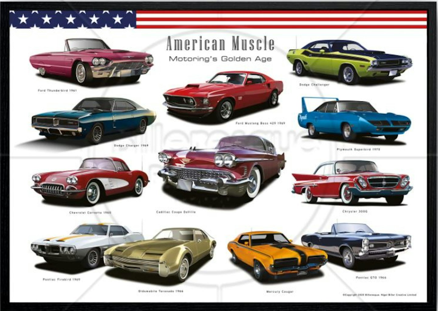 American Muscle Car Poster