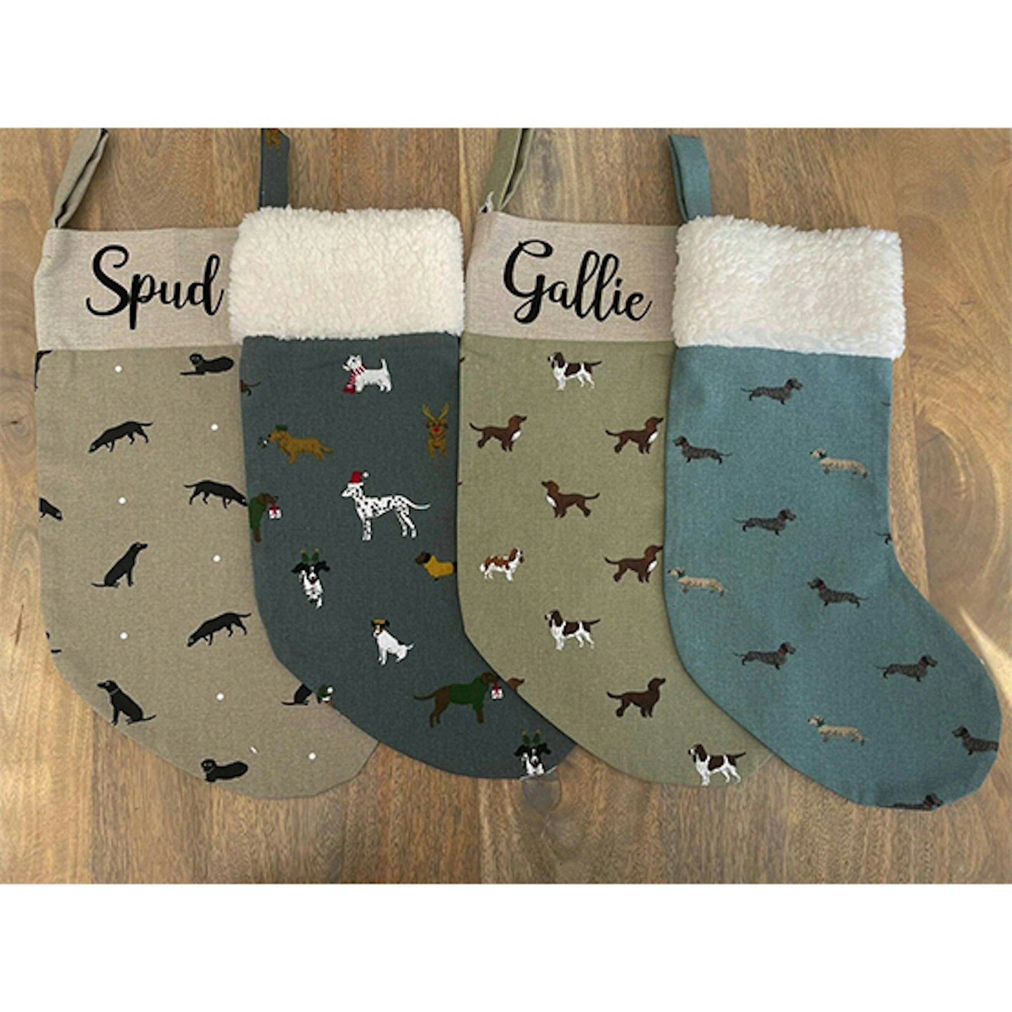Personalised Sophie Allport Handmade Christmas Dog Stocking