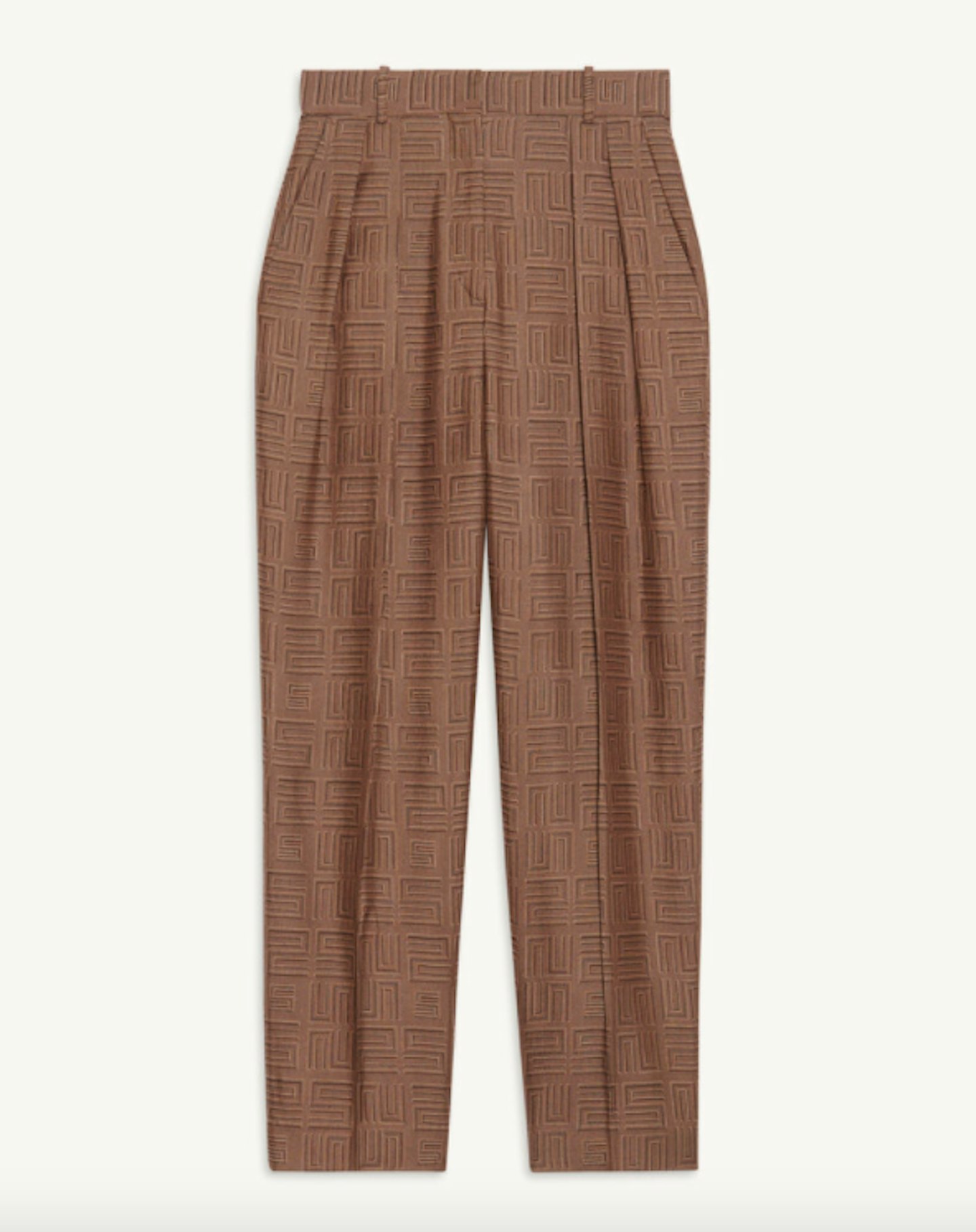 Sandro, High-Waisted Jacquard Trousers, WAS £279 NOW £139.50