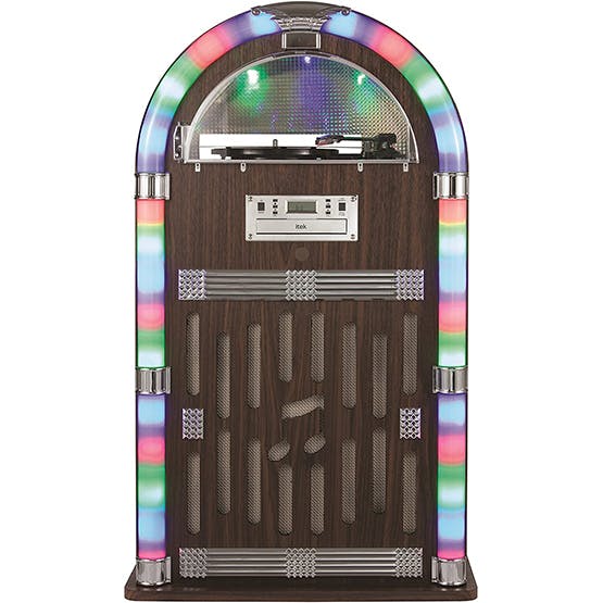 Itek Jukebox 1950's Retro Nostalgia Bluetooth CD Led Light FM Radio NO 