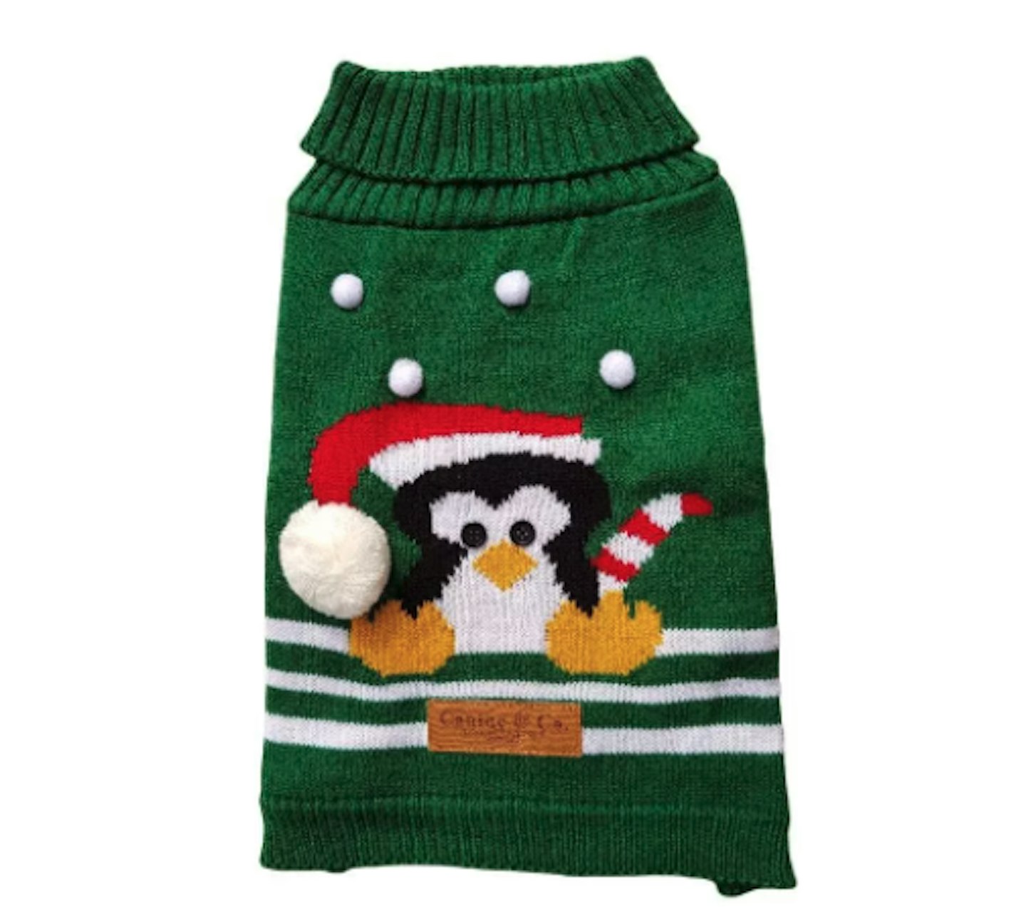 Green penguin Christmas jumper