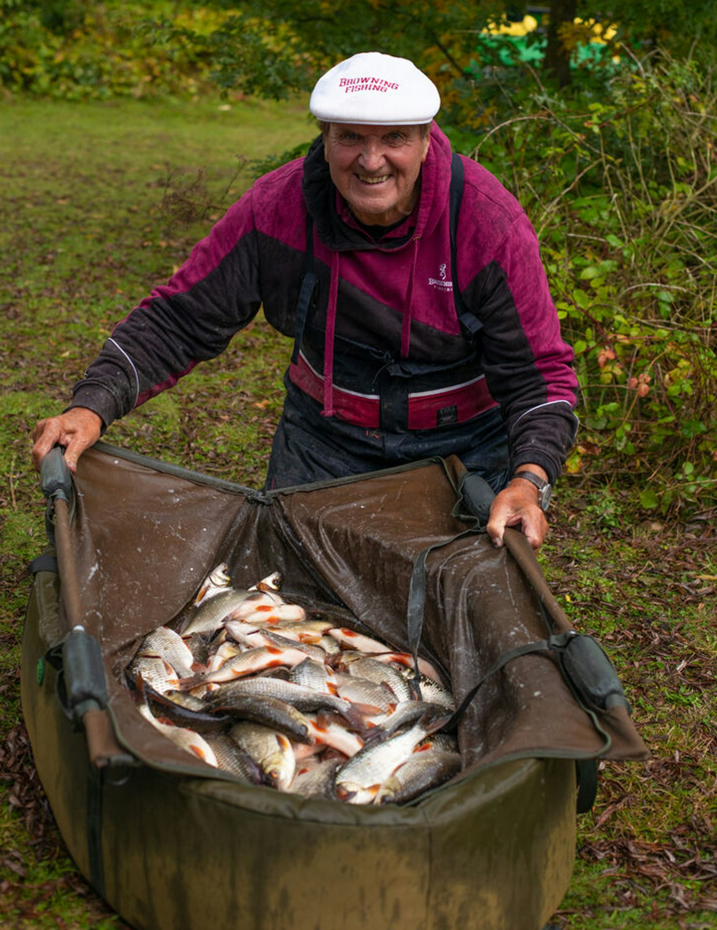 Bob Nudd, nudged into second place on 90lb 10oz