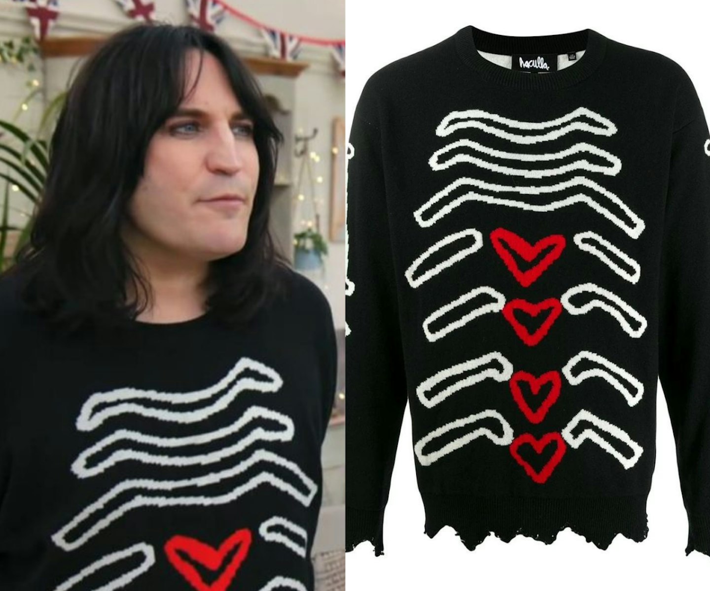 Noel's "My Insides Sweater" in Black