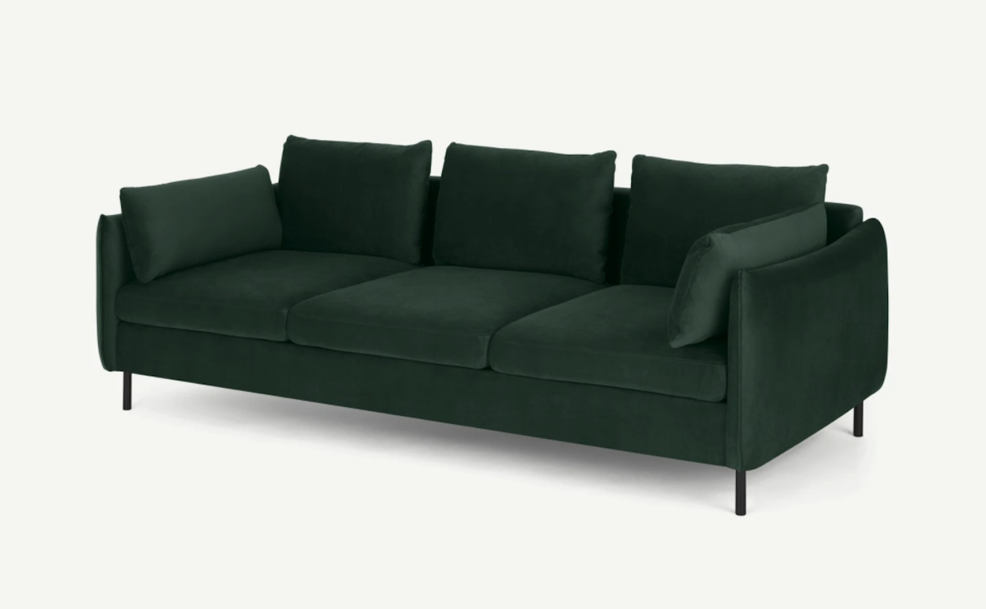 MADE, Vento 3 Seater Sofa, Autumn Green Velvet, £975