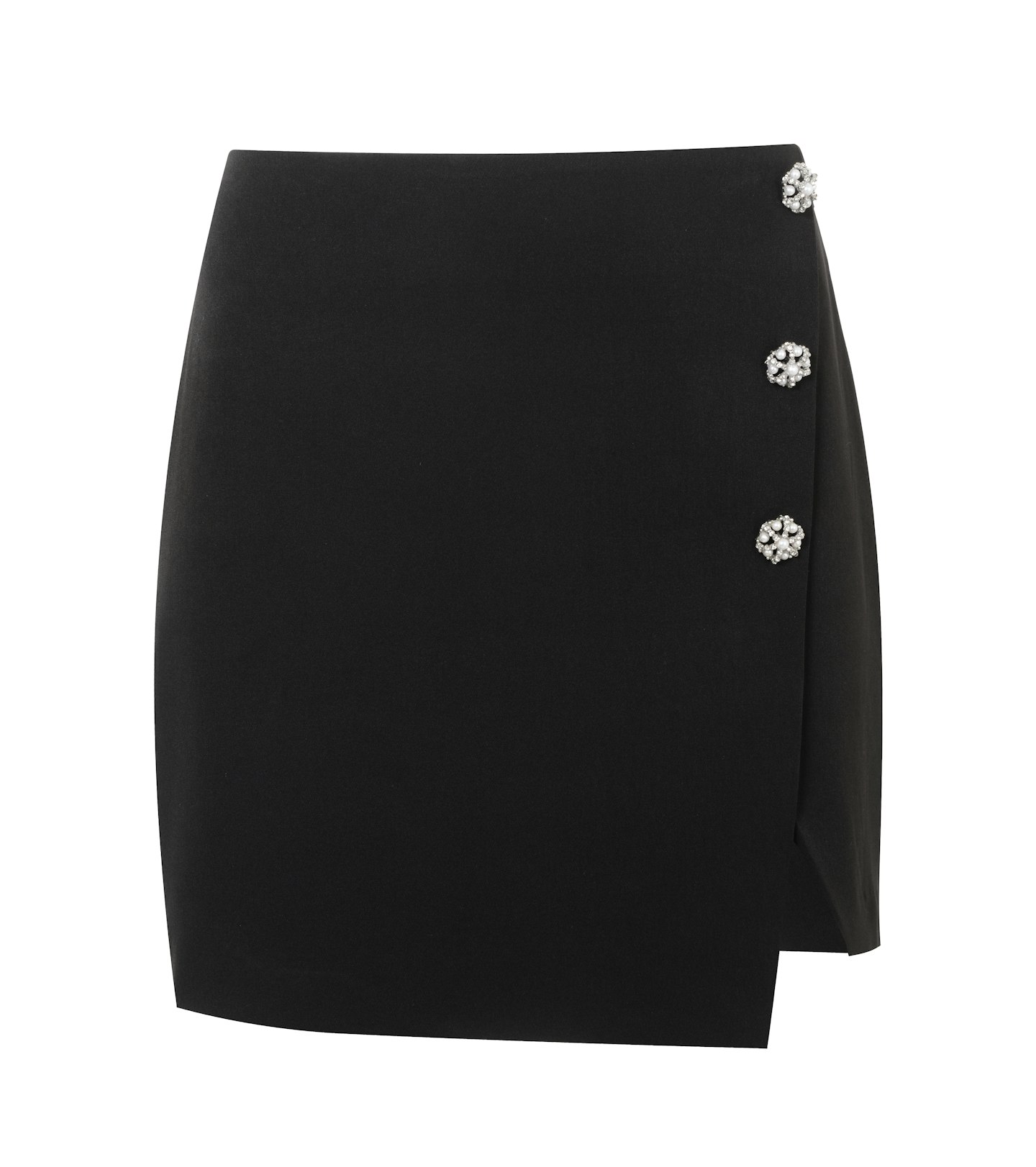 All Buttoned Up Black Diamante Skirt, £23.99