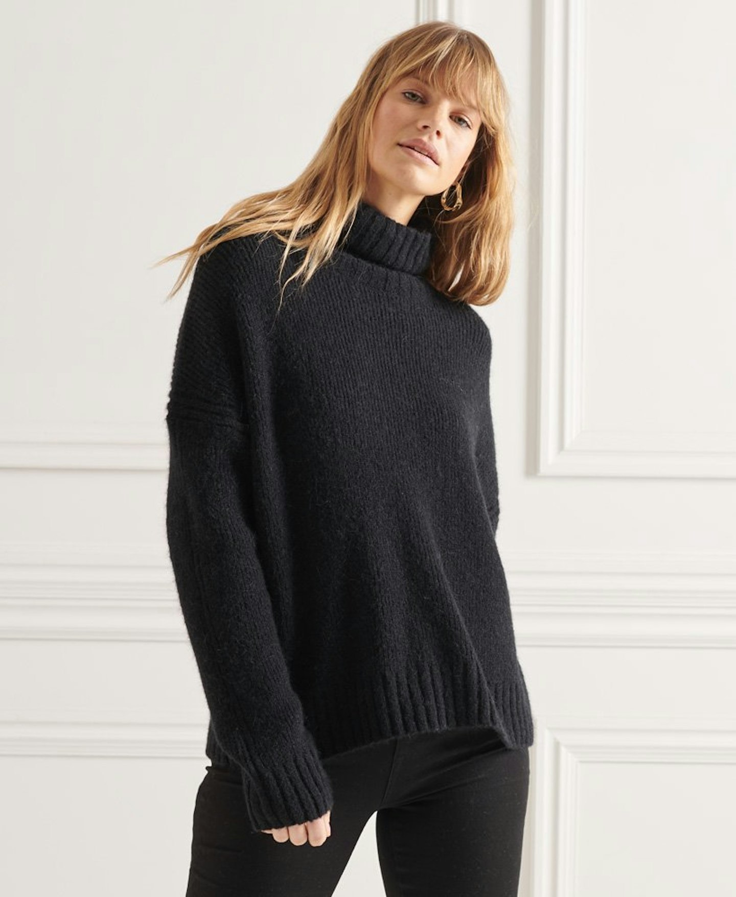 SUPERDRY, Studios Chunky Roll Neck Jumper, £74.99