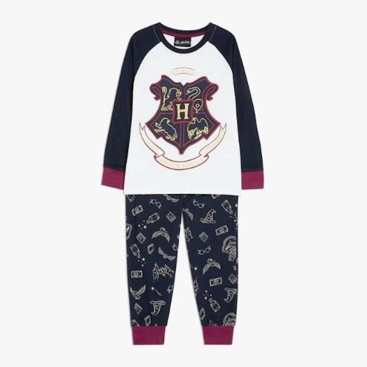 Fabric Flavours Kids' Harry Potter Hogwarts Crest Pyjamas