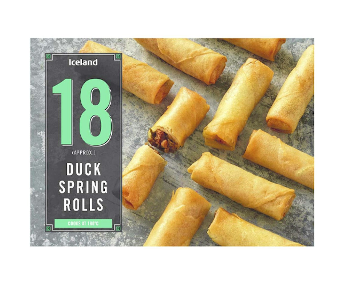 Iceland 18 (Approx.) Duck Spring Rolls 324g