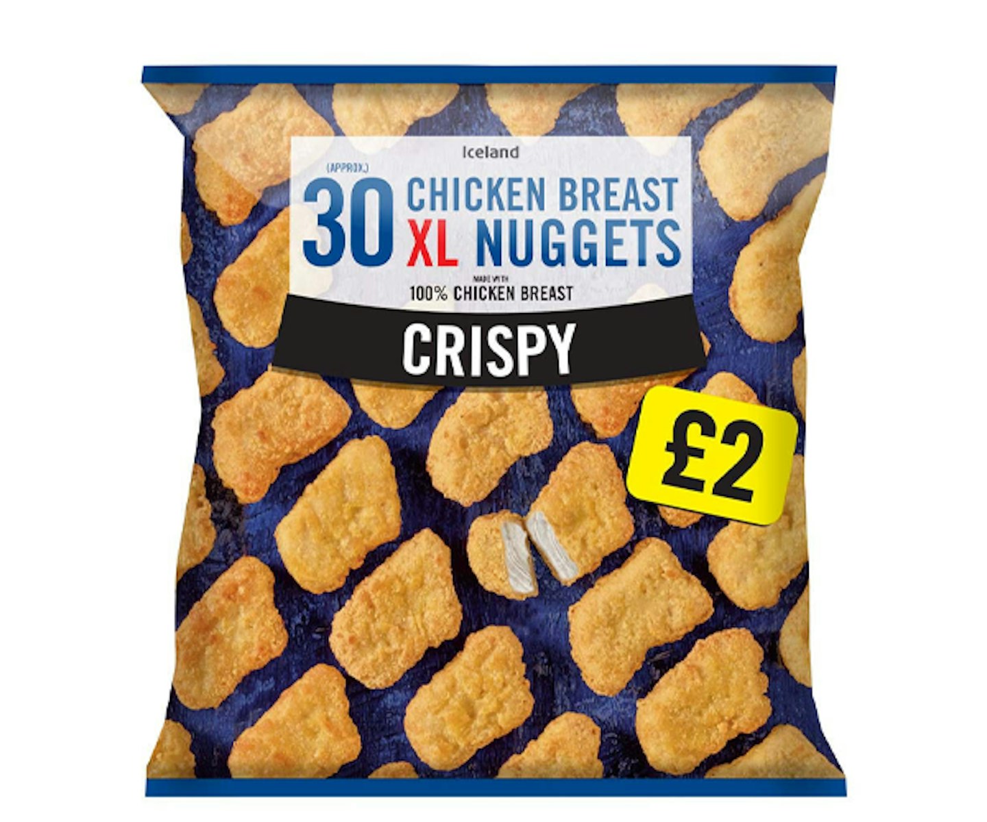 Iceland 30 (approx.) Crispy Chicken Breast XL Nuggets 660g