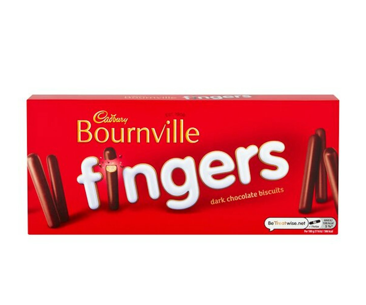 Cadbury Bournville Dark Chocolate Fingers Biscuits 114G