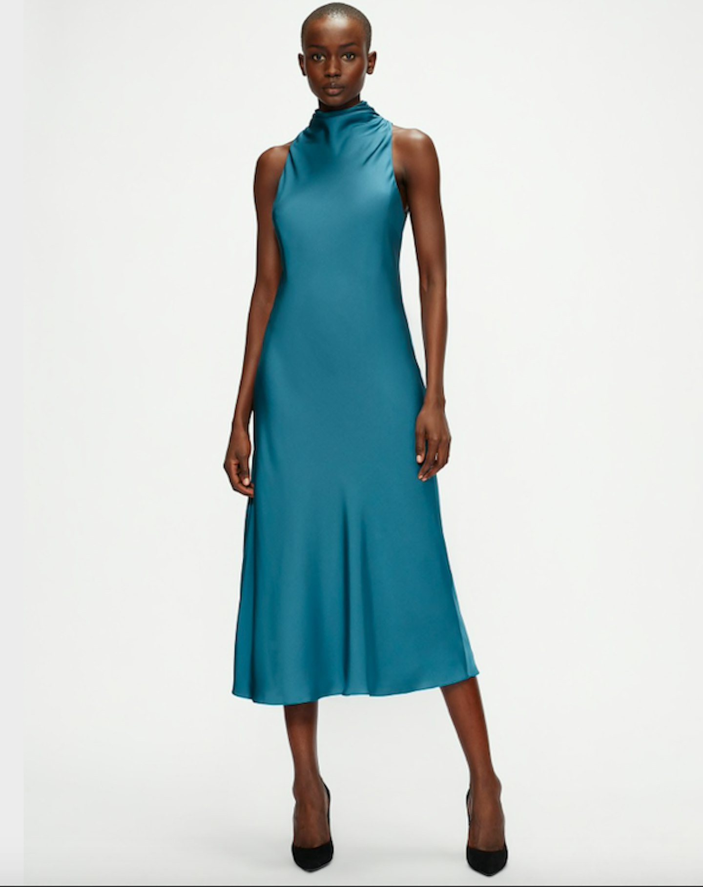 Ted Baker, Cowl Neck Sleeveless Midi Dress, WAS £250 NOW £175