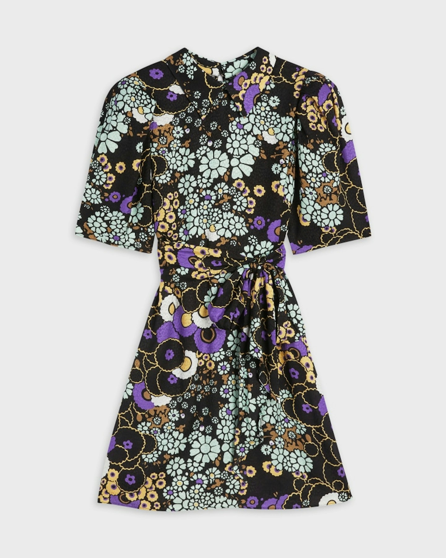 Ted Baker, Puff shoulder floral mini dress, WAS £165 NOW £115