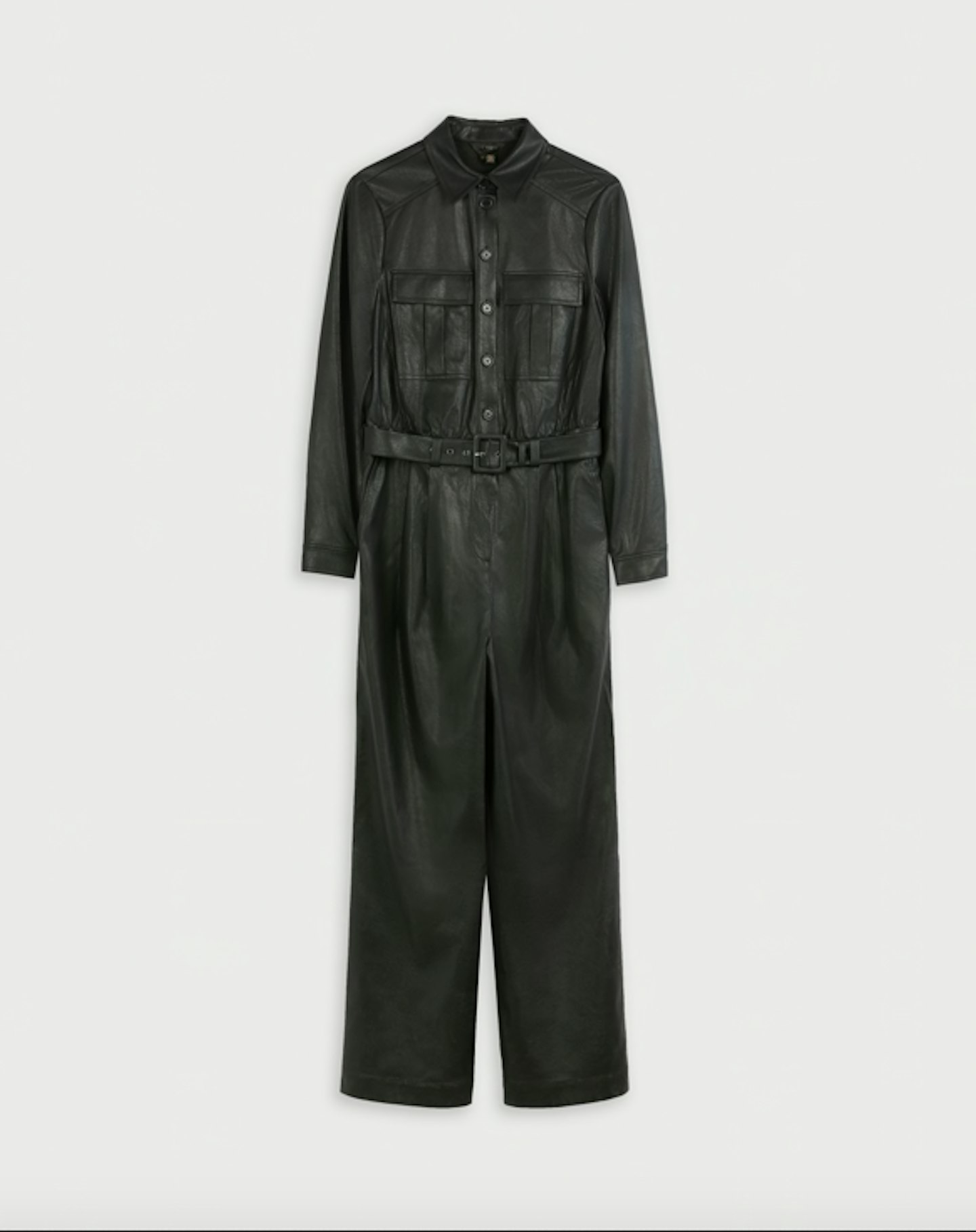 Ted Baker, Belted pleather jumpsuit, WAS £350 NOW £210