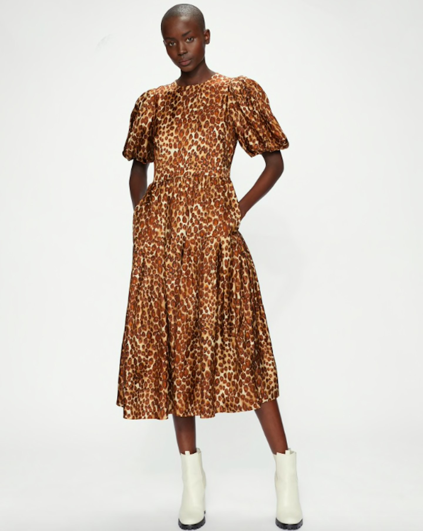 Ted Baker, Leopard print midi dress, WAS £325 NOW £227