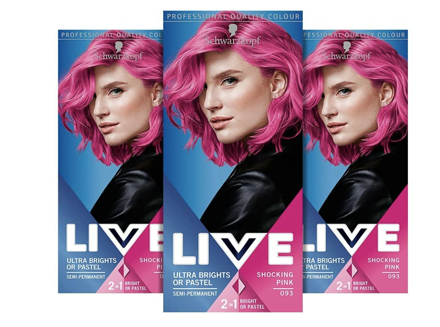 Schwarzkopf Live Ultra Bright or Pastel Hair Dye, Semi-Permanent Colour, Shocking Pink