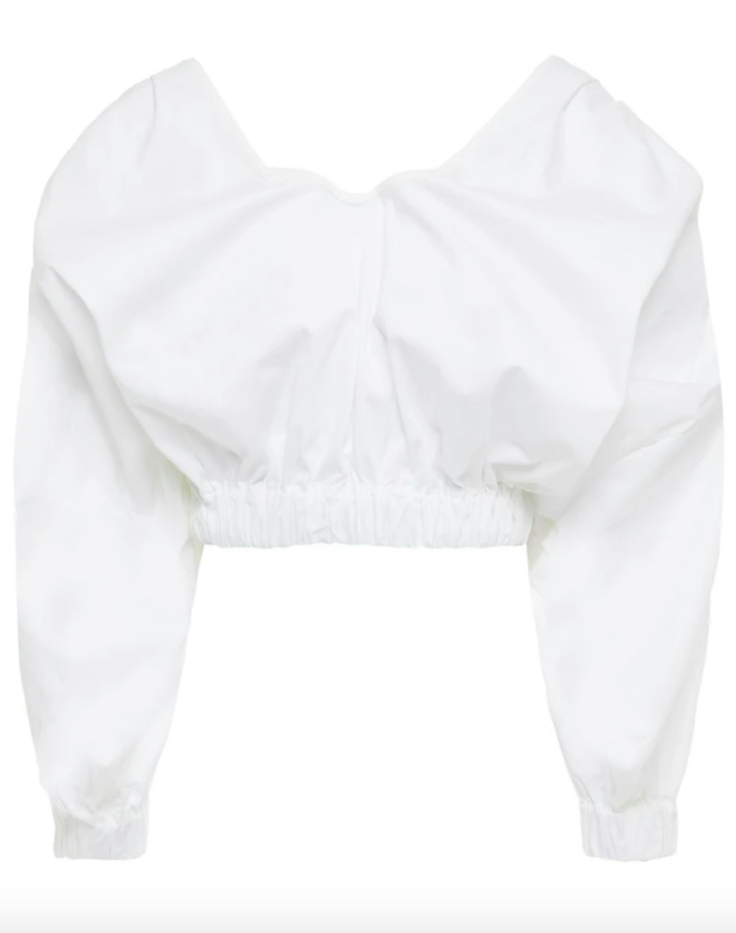 Piece of White, Sarah Pleated Stretch-Cotton Poplin Top, £198