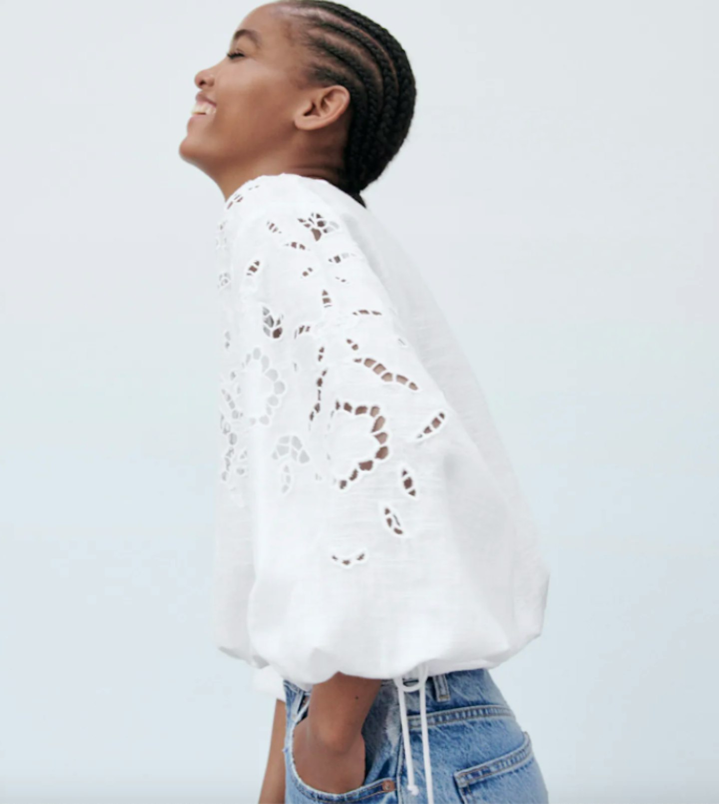 Zara, Shirt With Cut-Work Embroidery, £29.99
