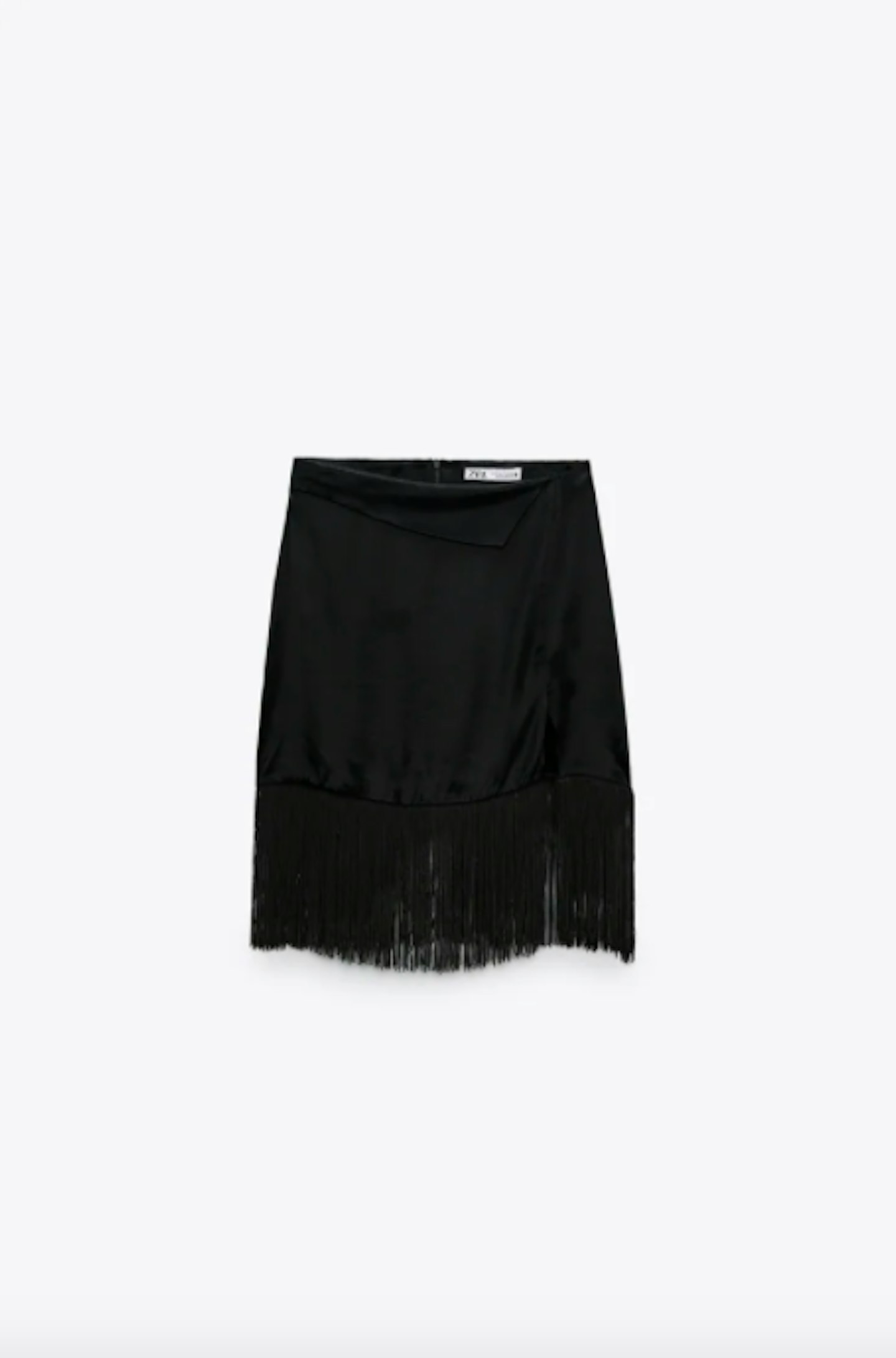 Fringed Satin Skirt, £29.99