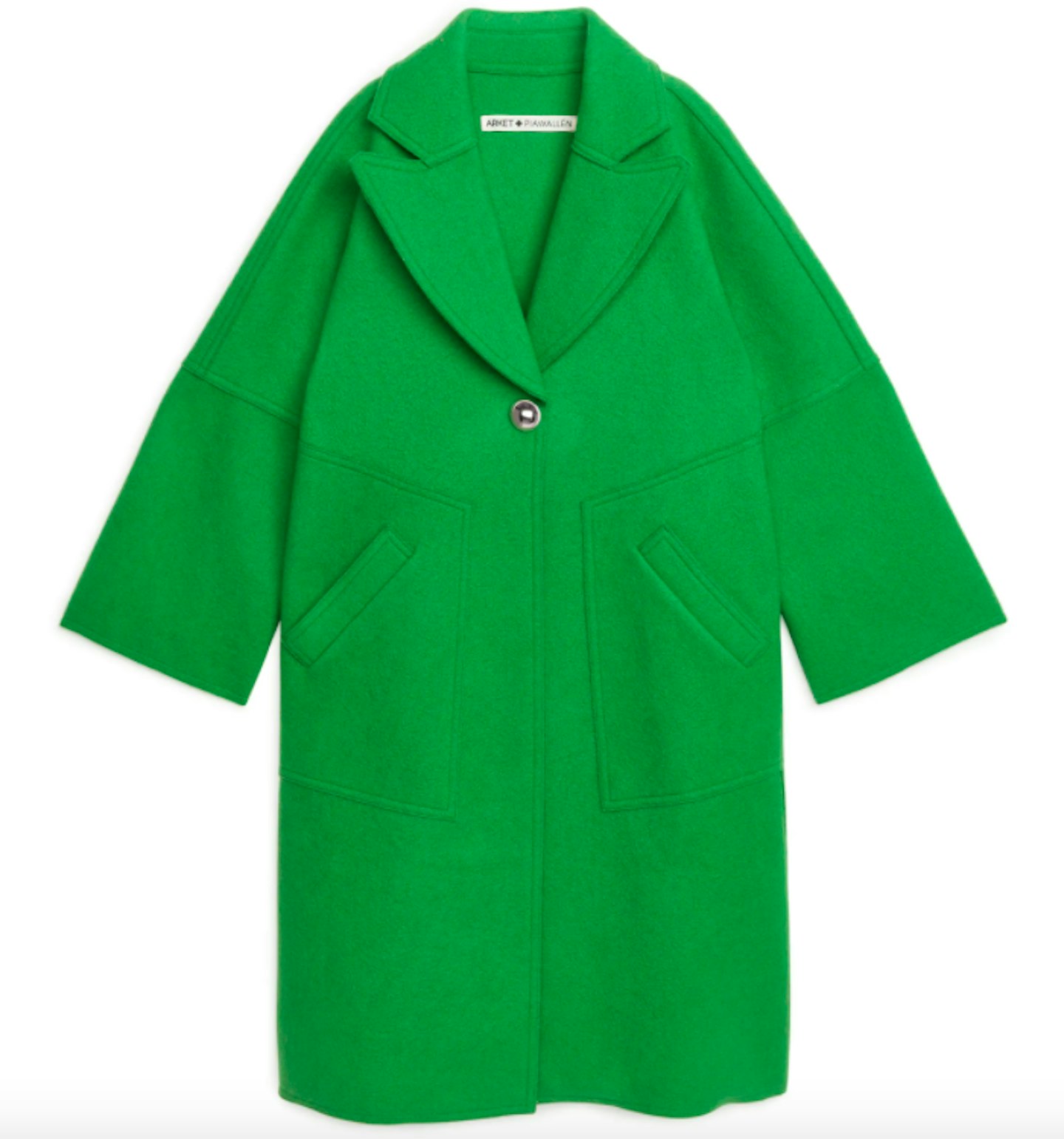 Arket x Pia Wallu00e9n, Wool Coat, £290