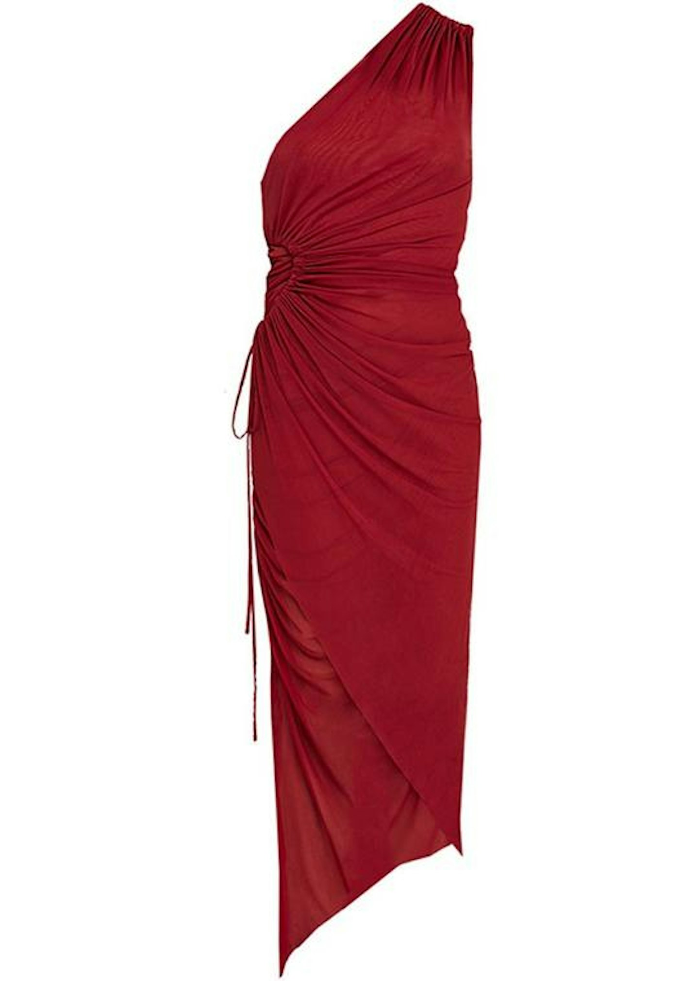 SlowCo, D THE BRAND, Red Tulle Midi Dress, £227