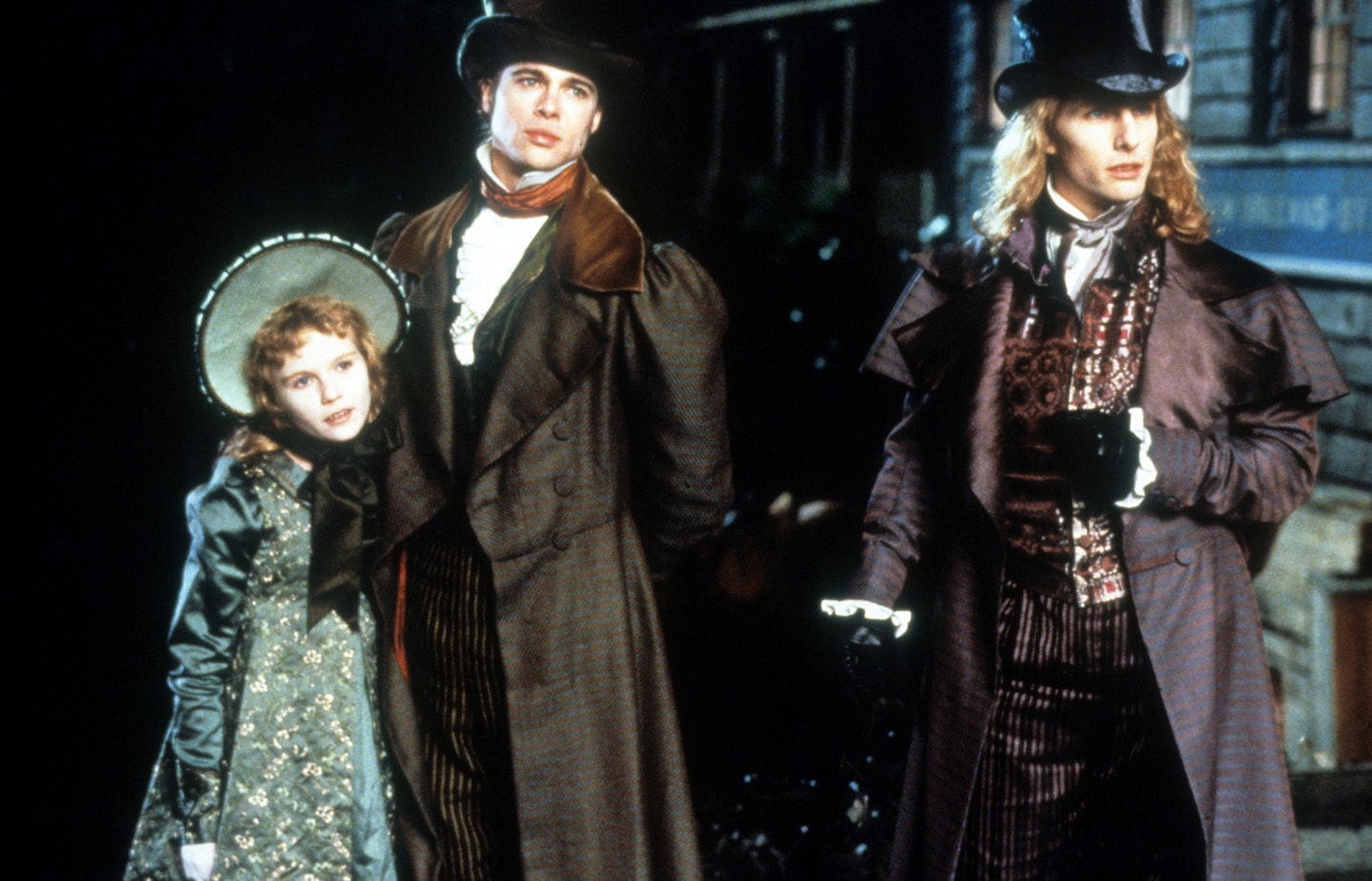 Kirsten Dunst, Brad Pitt and Tom Cruise in a scene from the film 'Interview With The Vampire