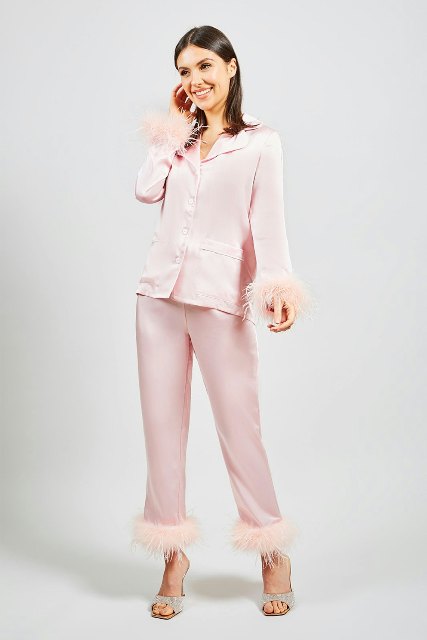 Nadine Merabi, Darcie Pink Pyjamas, £150