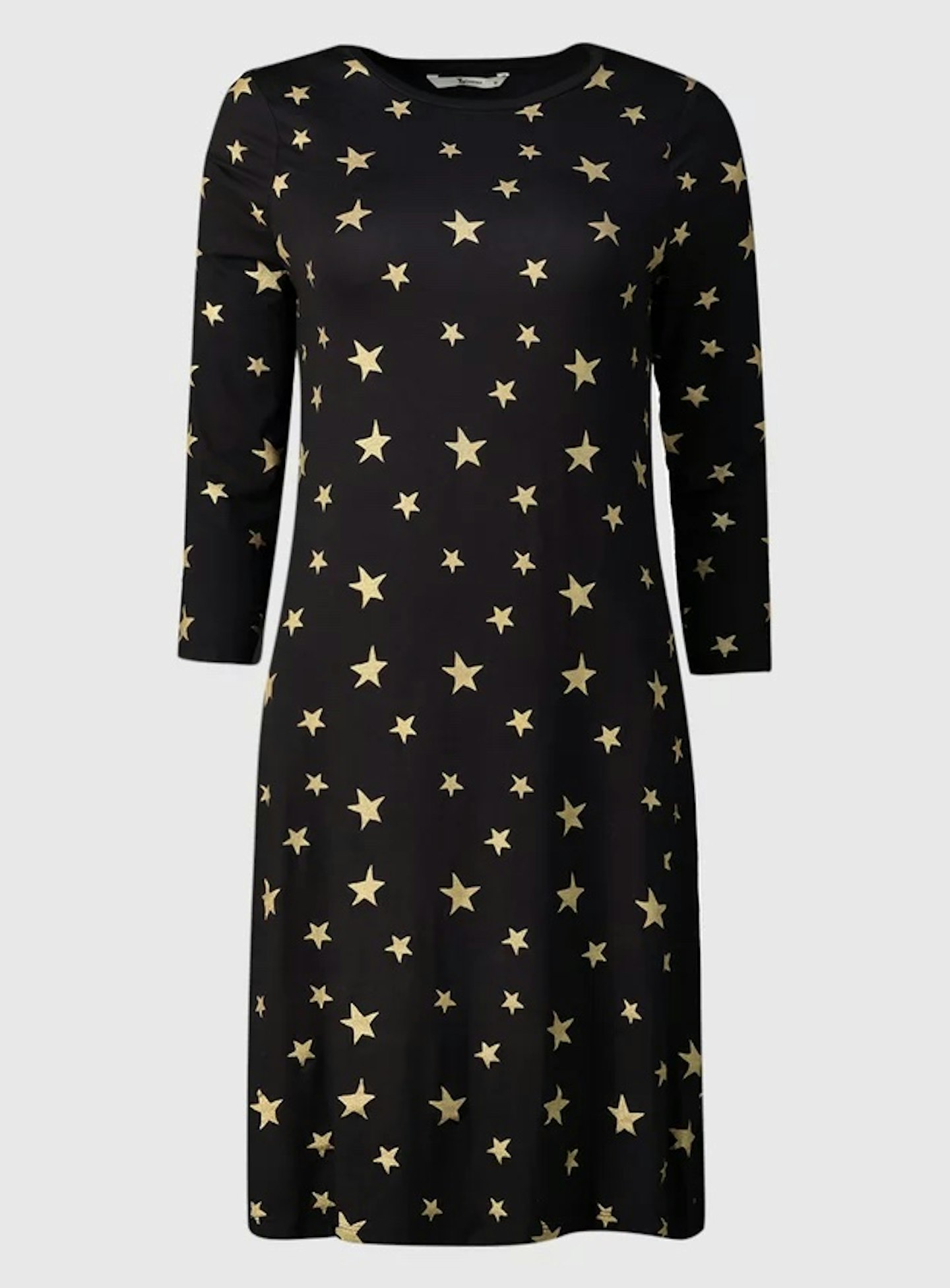 Christmas Black Star Swing Dress, £12