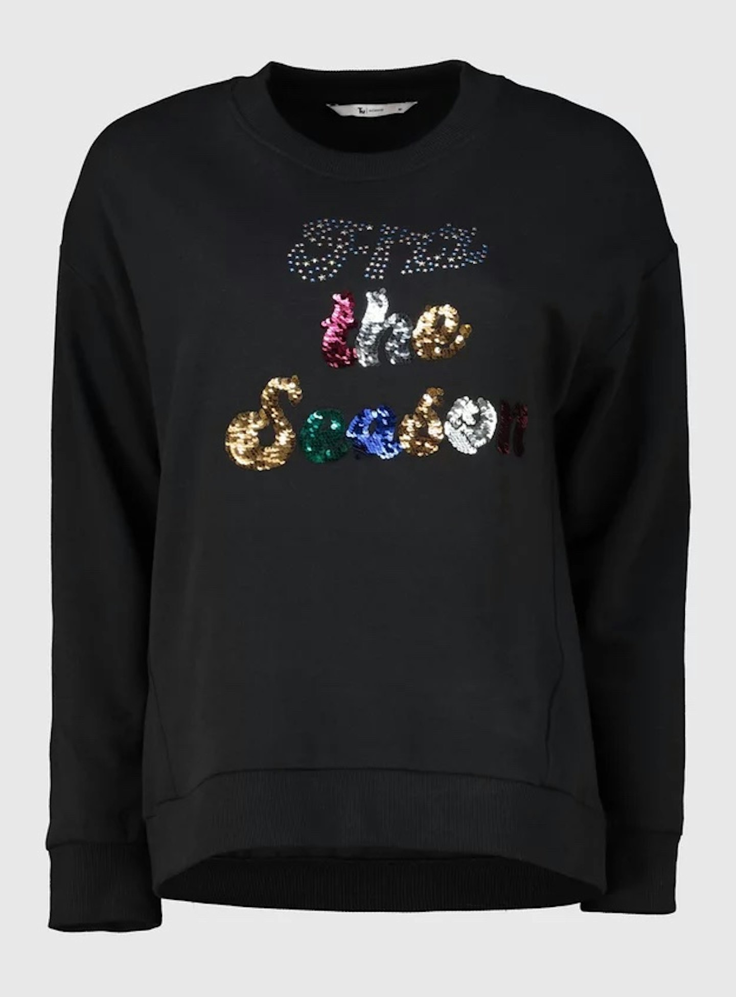 Christmas Black 'Fizz The Season' Sweatshirt, £14