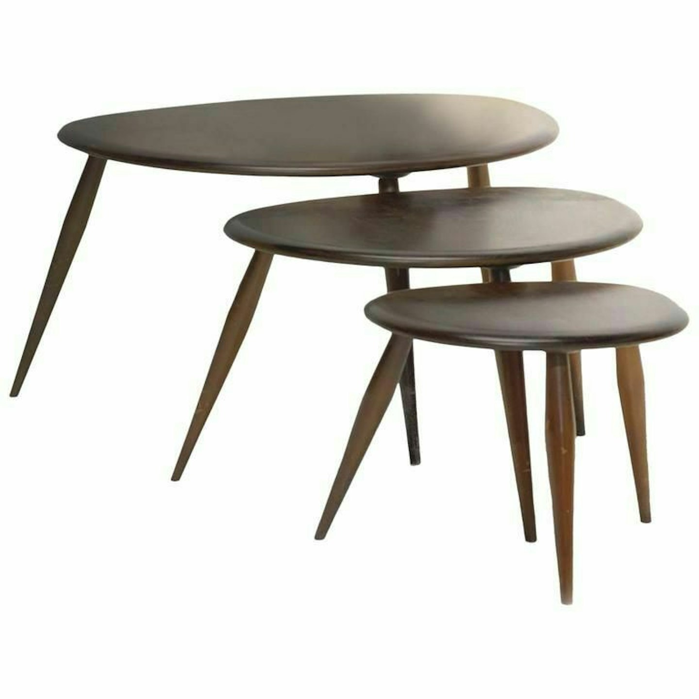 Ercol Originals 354GD Pebble Nest of Tables in GOLDEN DAWN Finish