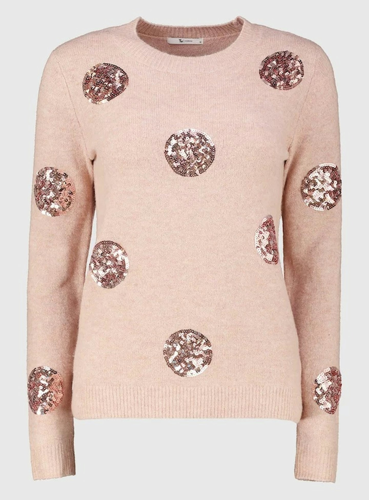 Pink Sequin Spot Jumper, £20