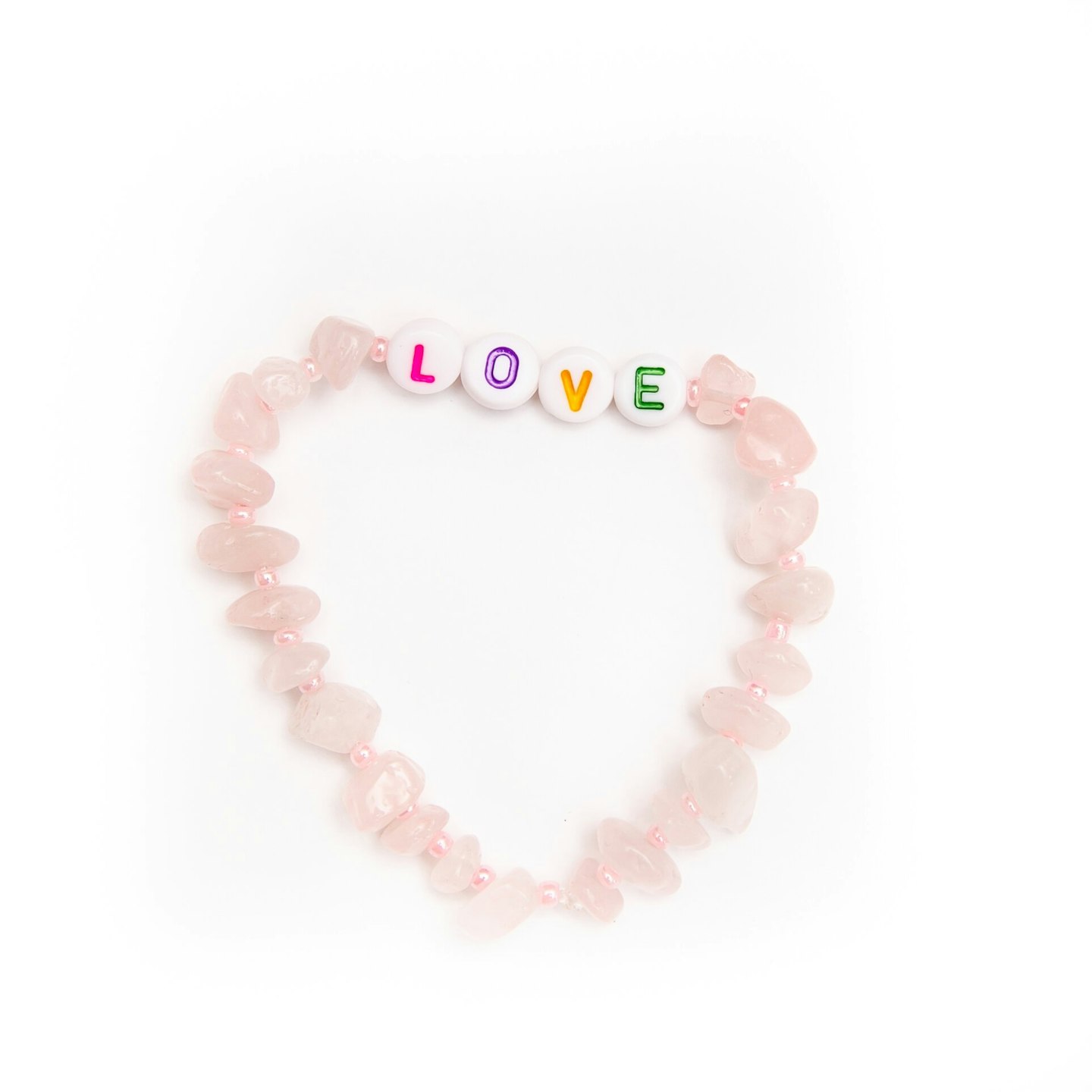 TBalance Crystals, Rose Quartz Crystal Healing Bracelet, £42.00