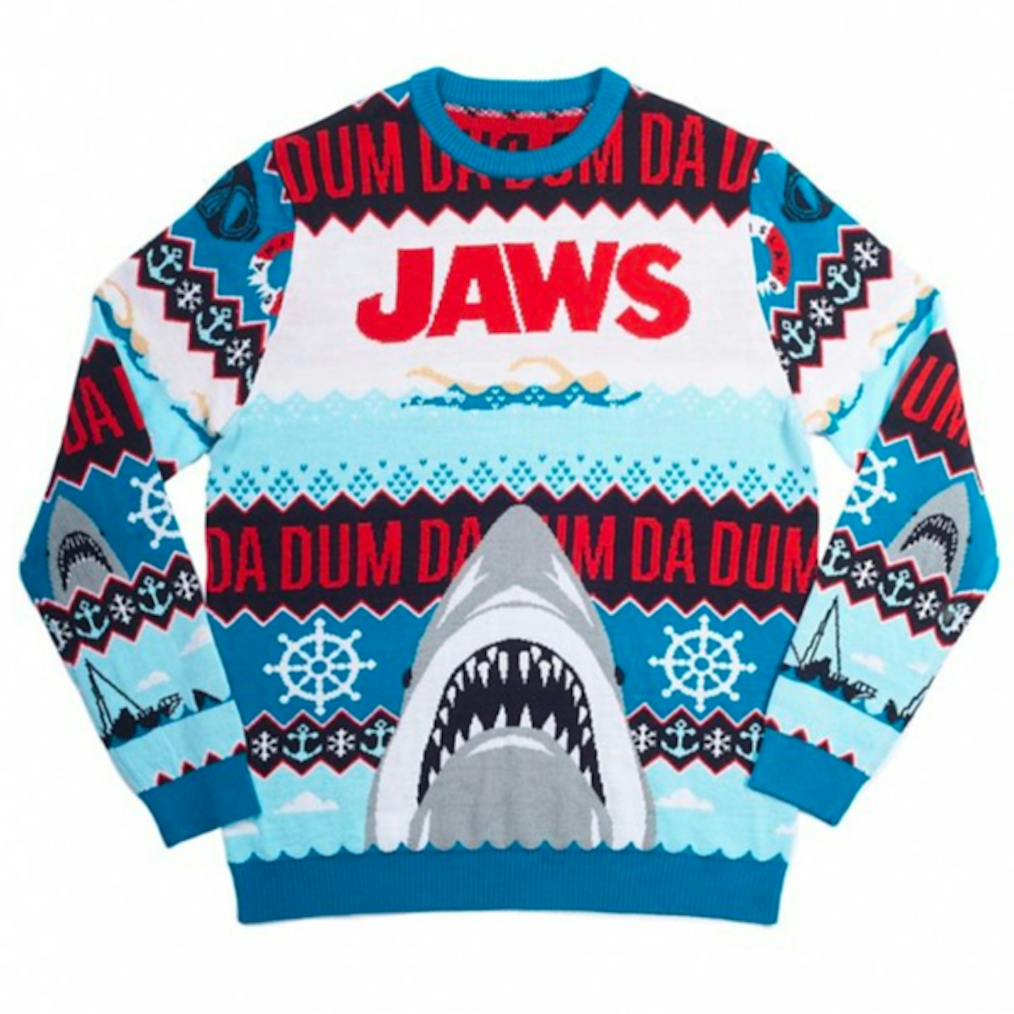 Jaws Fairisle Knitted Christmas Jumper