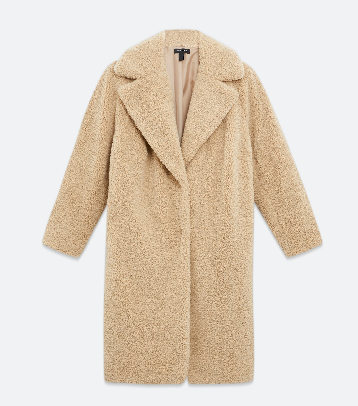 Curves Camel Teddy Long Coat, £24.99 (Was £49.99, Saving £25)