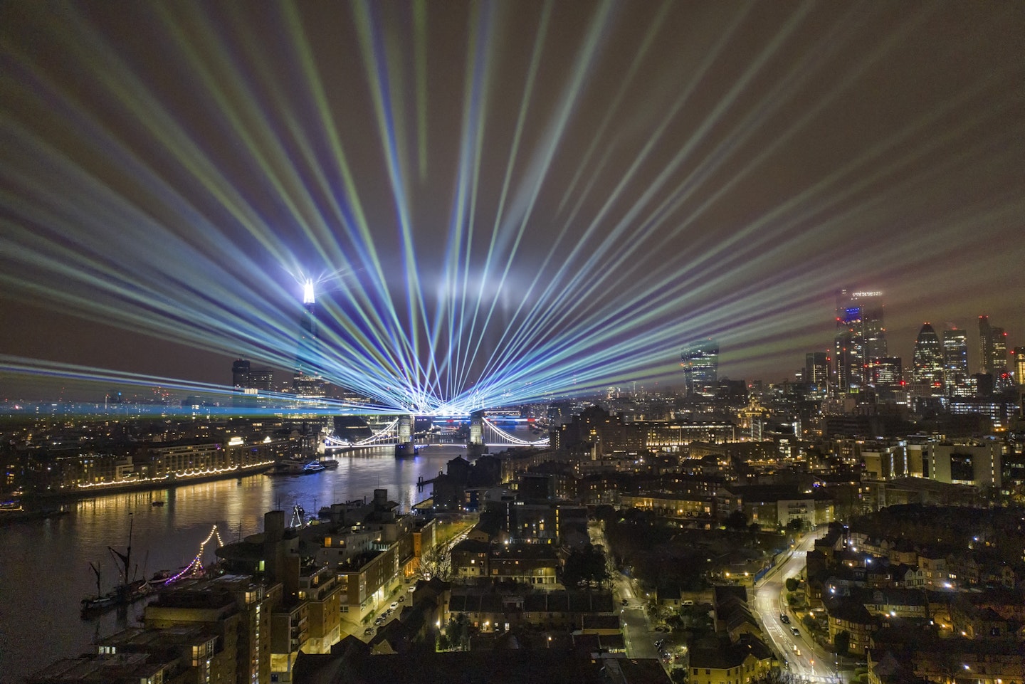 The surprise New Year's Eve firework display in London