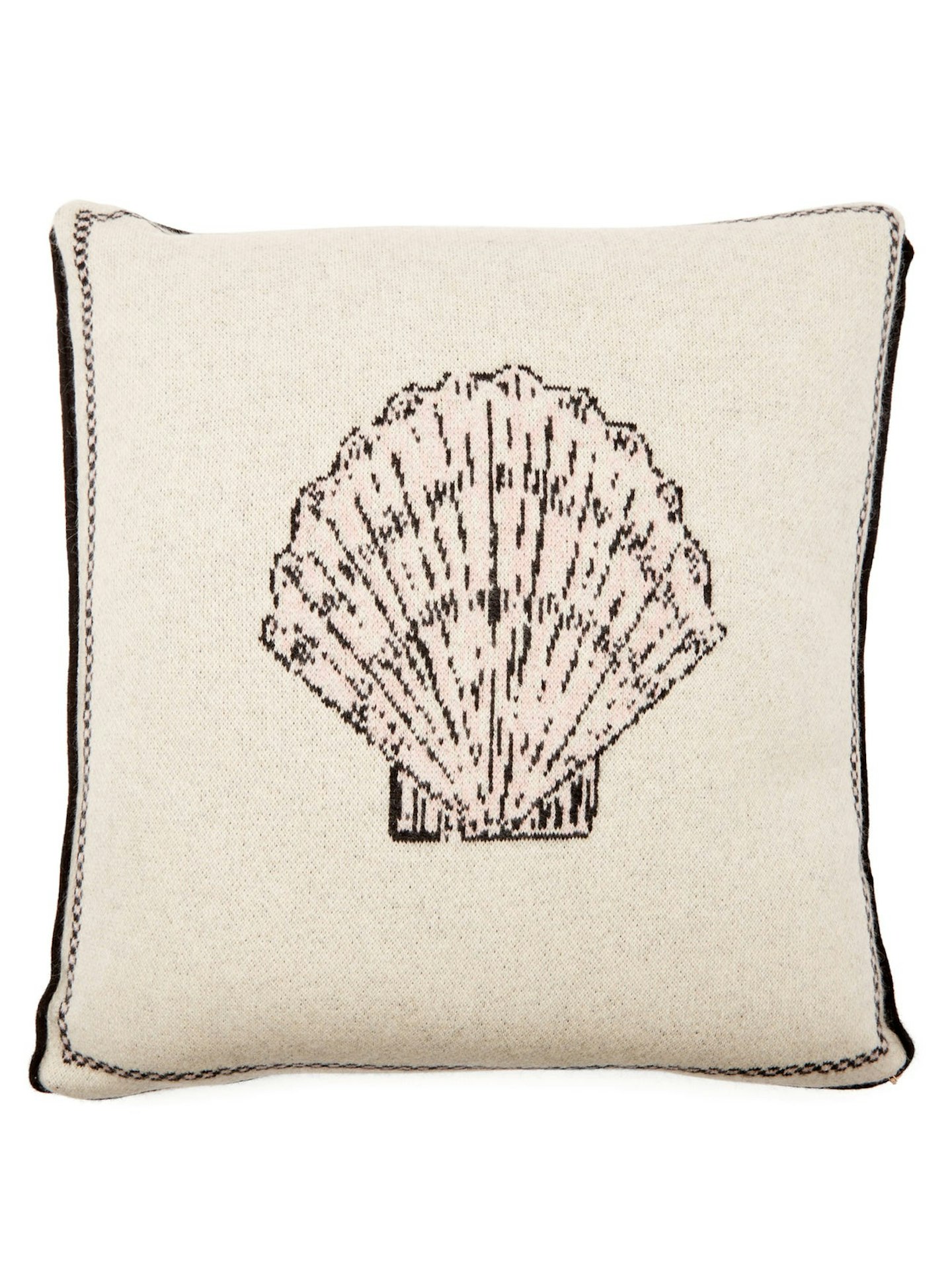Saved NY X Fee Greening, Scallop Shell cashmere cushion, WAS £405 NOW £303.75
