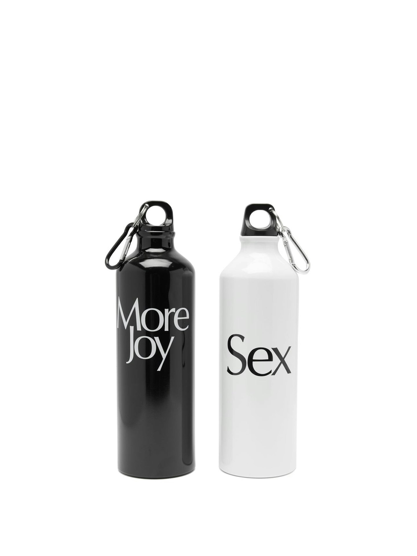 More Joy By Christopher Kane, Set of two More Joy-print aluminium water bottle, WAS £80 NOW £60