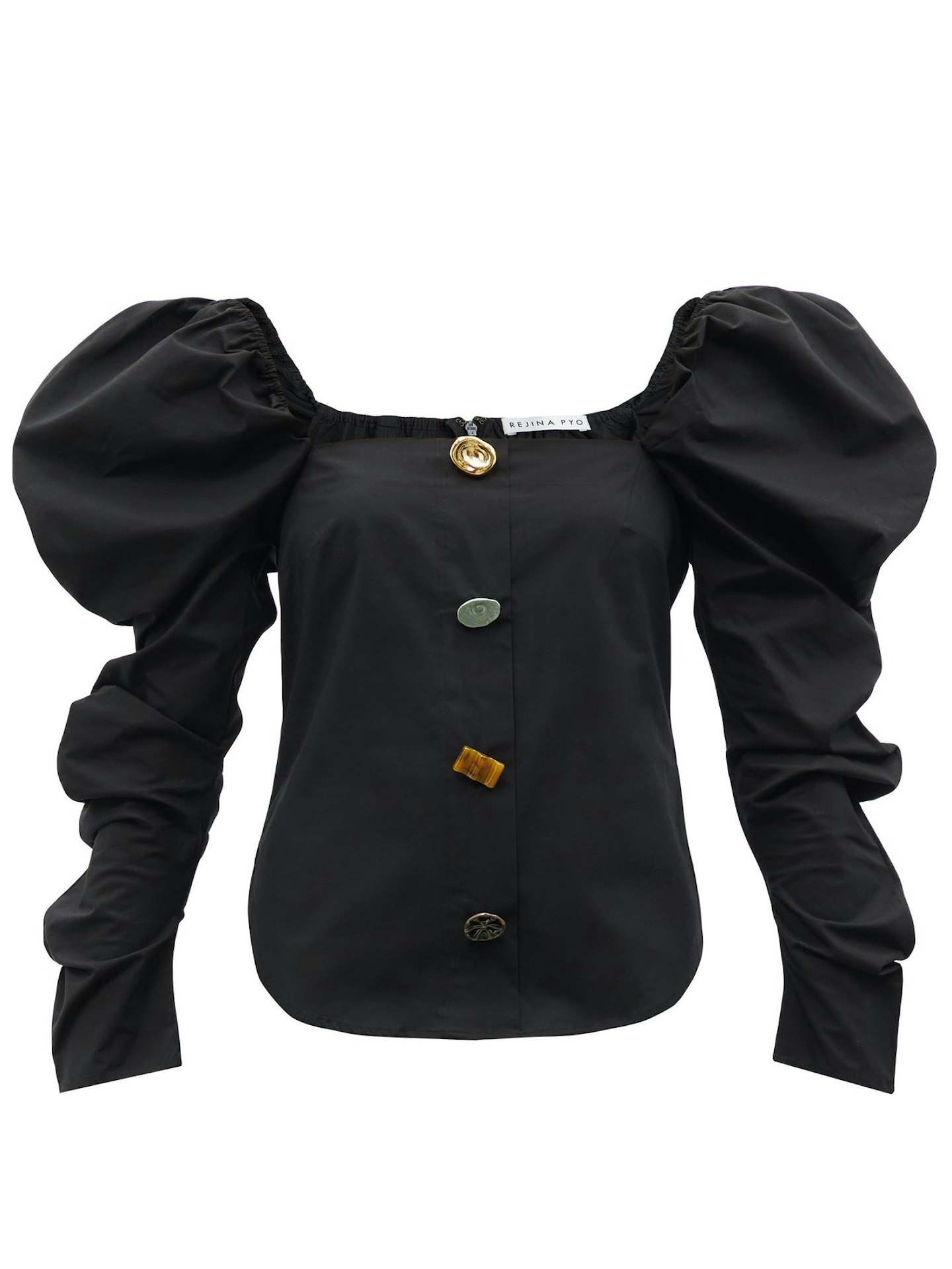 Rejina Pyo, Maya puff-sleeve cotton-poplin blouse, WAS £325 NOW £243.75