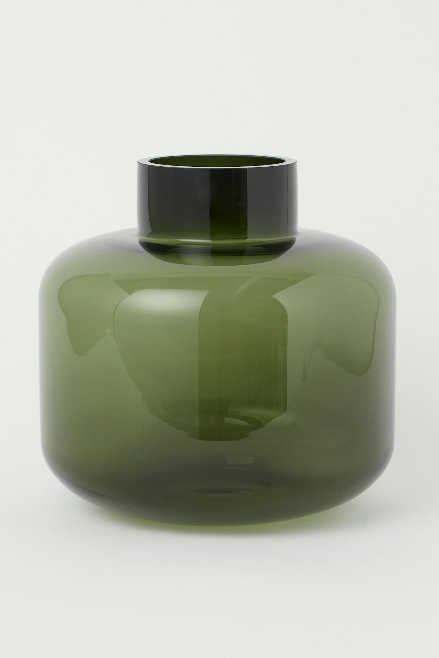 H&M Large Green Glass Vase, £19.99