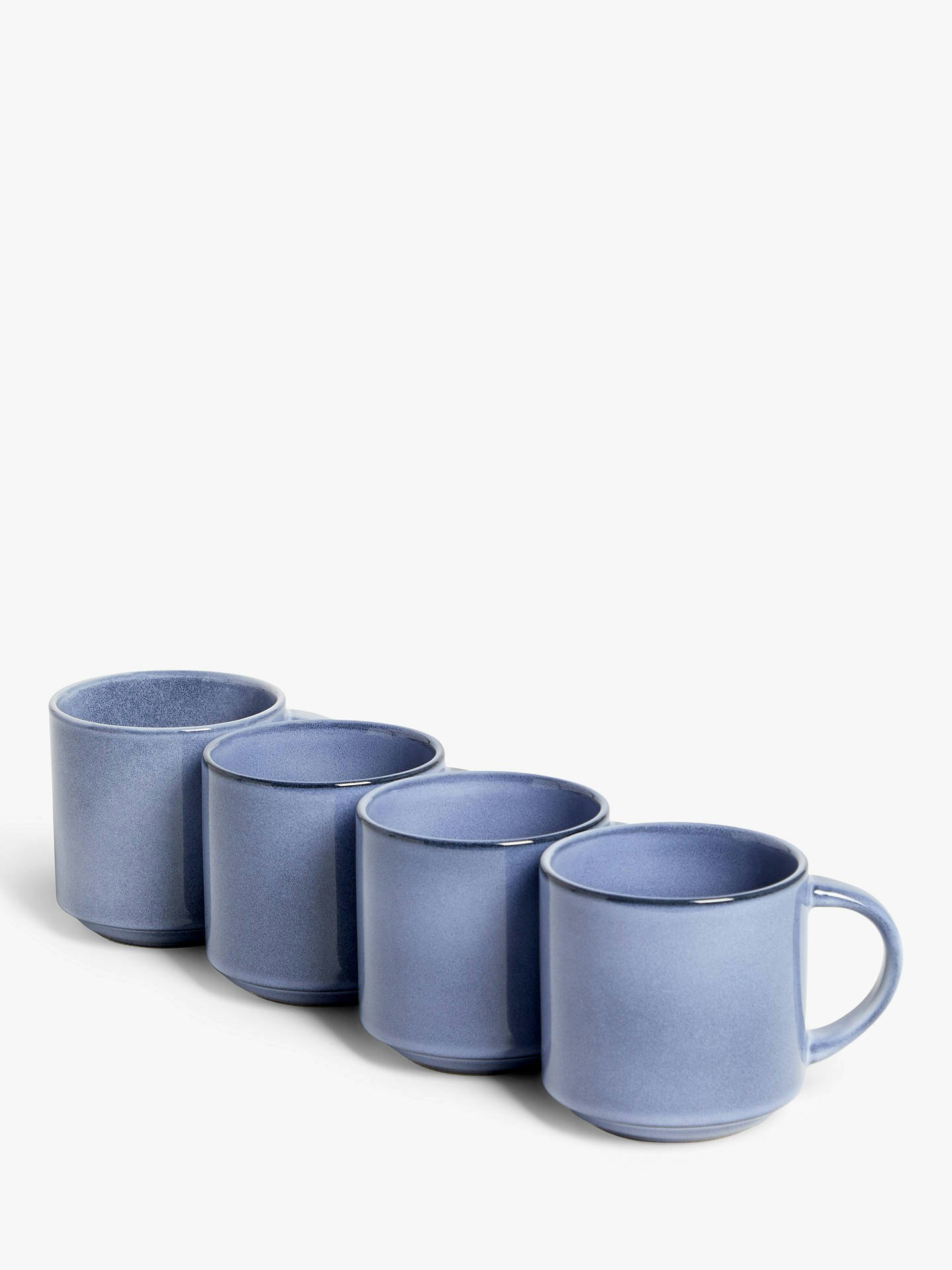 ANYDAY John Lewis & Partners Studio Reactive Glaze Mugs, Set of 4, £14