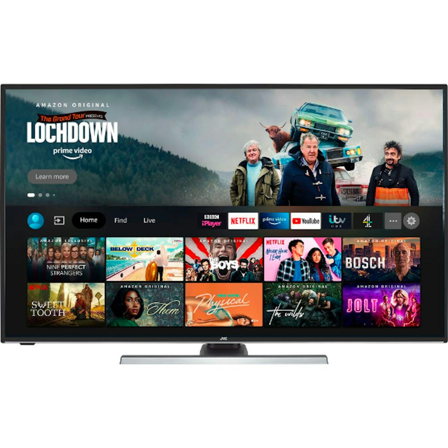 JVC LT-50CF890 Fire TV Edition 50" Smart 4K Ultra HD HDR LED TV with Amazon Alexa