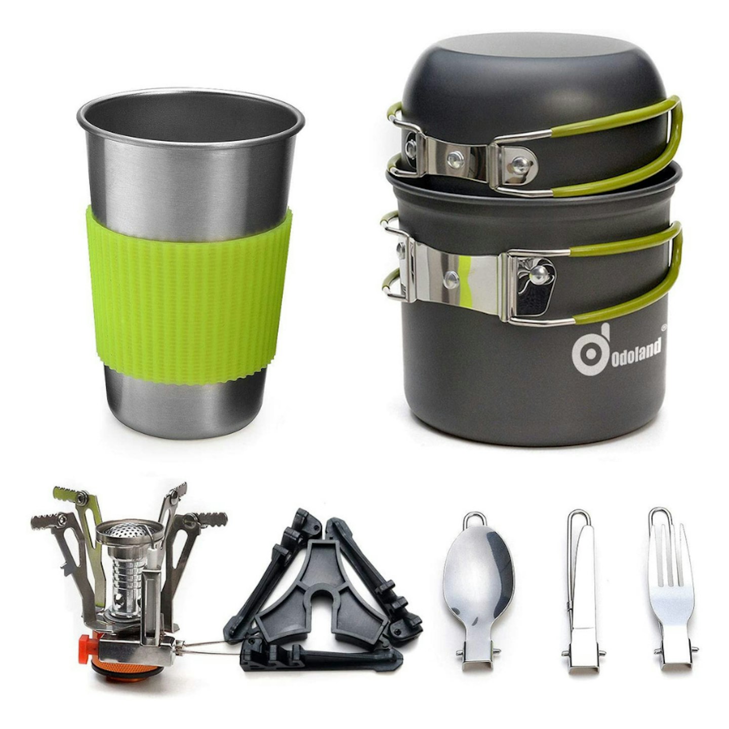Odoland Camping Cookware Kit with Stove