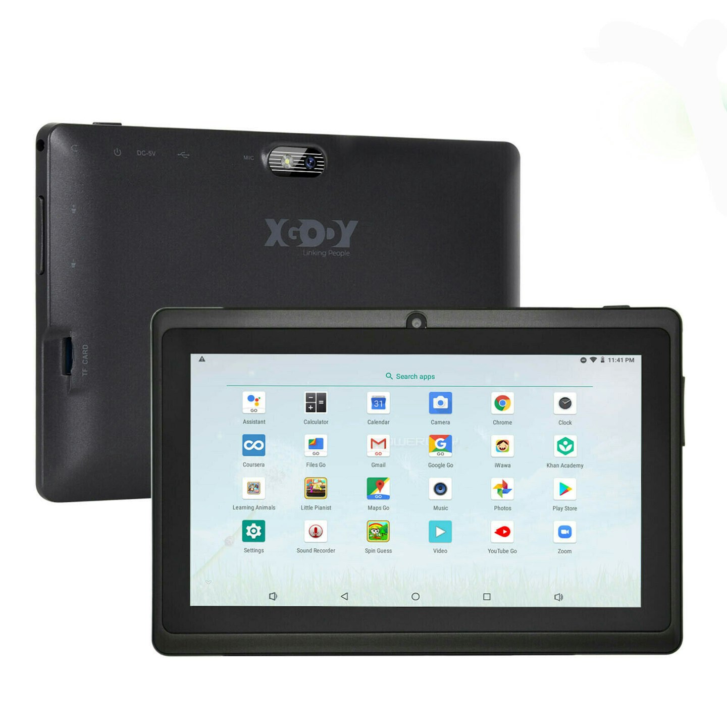 XGODY 7" Android Tablet 16GB Quad Core Dual Cam Bluetooth WiFi Kids Tablet PC HD