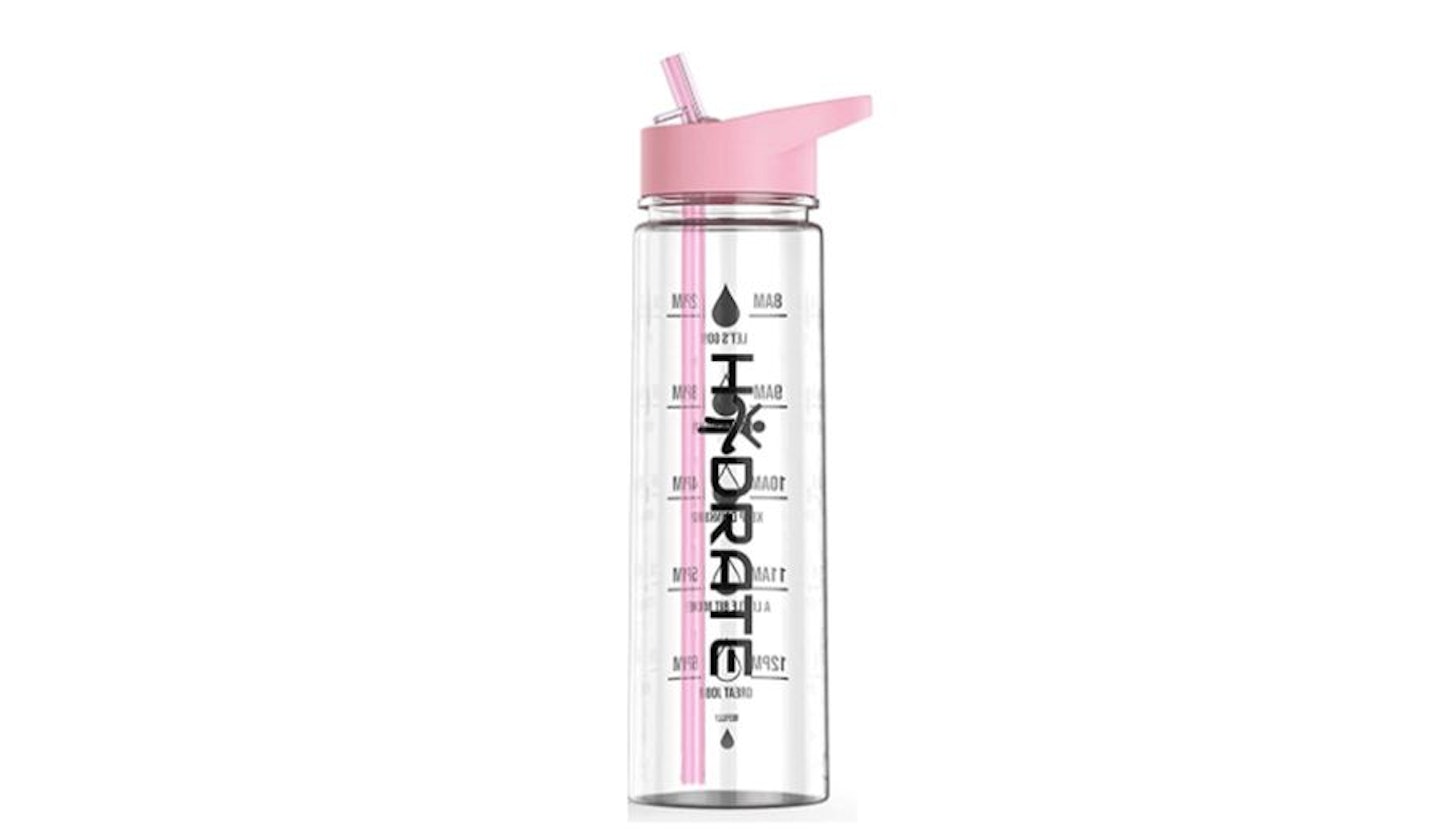 Water Bottle with Time Markings